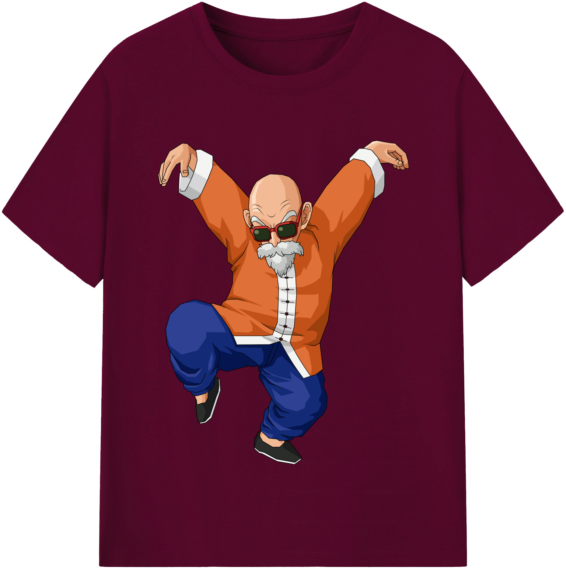 （画像用） ドラゴンボール 亀仙人（かめせんにん） DRAGON BALL Master Roshi Kame Sennin レディースカジュアルプリントTシャツ（綿100％）